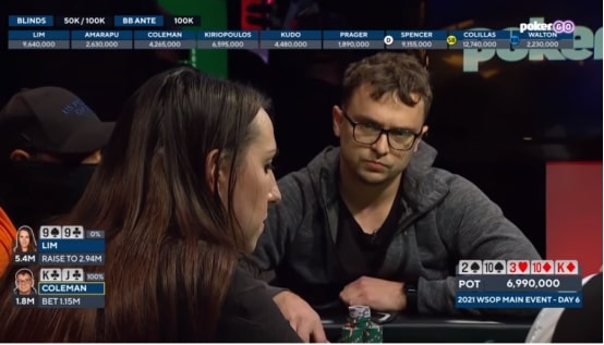 【EV撲克】她在WSOP主赛的这个全下诈唬太疯狂,狂到处处透着诡异!