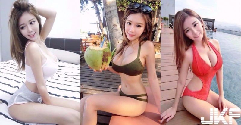 正妹拿「不科學腫脹」巨乳和椰子比大！爭什麼？摻在一起做「椰奶」啊…