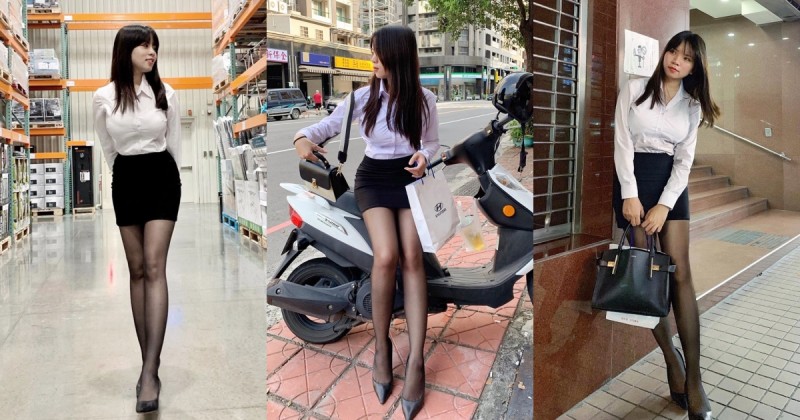 台灣「正妹保險業務員」性感黑絲太火辣… 超飽滿「兇猛事業心」讓人瞬間戀愛！