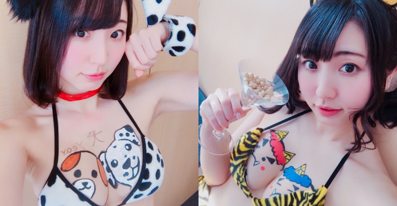 胸部大到可以當畫布！「美乳正妹」在奶球上作畫　網友：我也想當插畫家…