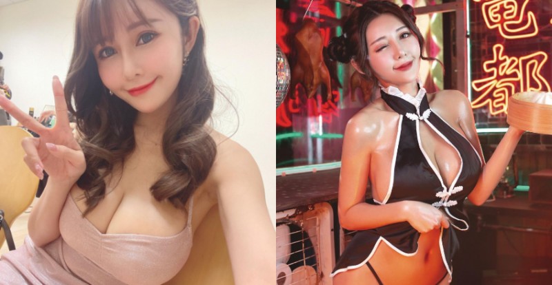 巨乳之力發威！安希胸口一頂「扣子爆開」　影片忍不住重複播放…