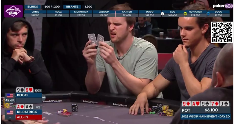 【EV撲克】“A葫芦”撞“炸弹”,在WSOP主赛以这种方式出局也太悲催了