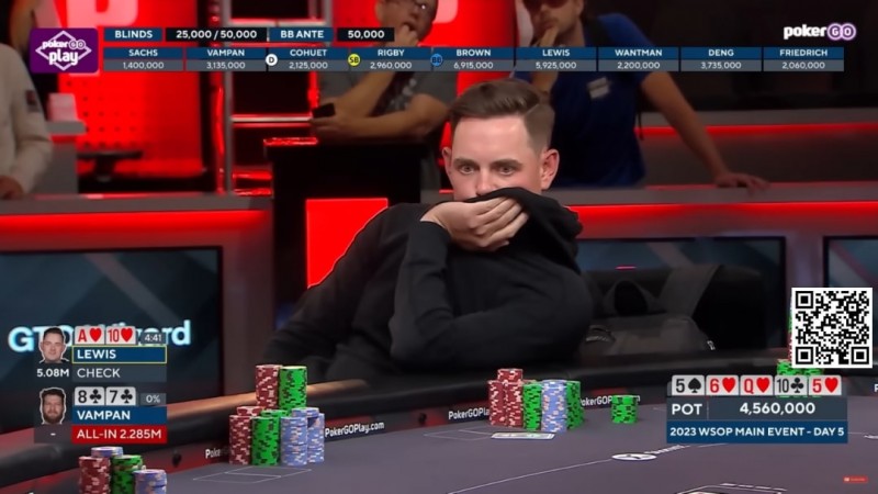 【EV撲克】讨论 | 在WSOP主赛Day5比赛中,弃掉同花坚果:Toby Lewis的决定是否正确?