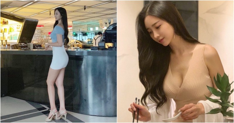 餐廳捕獲野生「美腿OL」邪惡角度太犯規！美豔氣質外型有夠撩人…