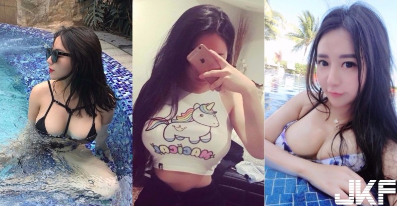 巨乳正妹太飽滿！胸前馬兒被「驚人奶量」撐爆！整個都歪了…
