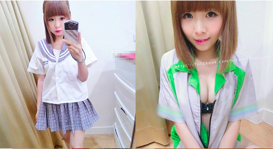 網友又見「全家爆乳小隻馬」拉鍊打開也太狂！學生制服加S級車頭燈讓人受不了…