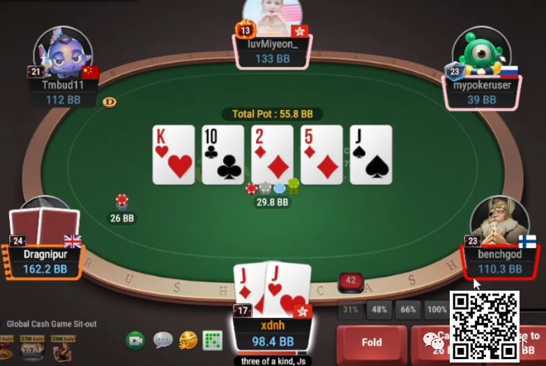 【EV撲克】牌局分析：Set just call? 孙老师是超级大Nit吗？