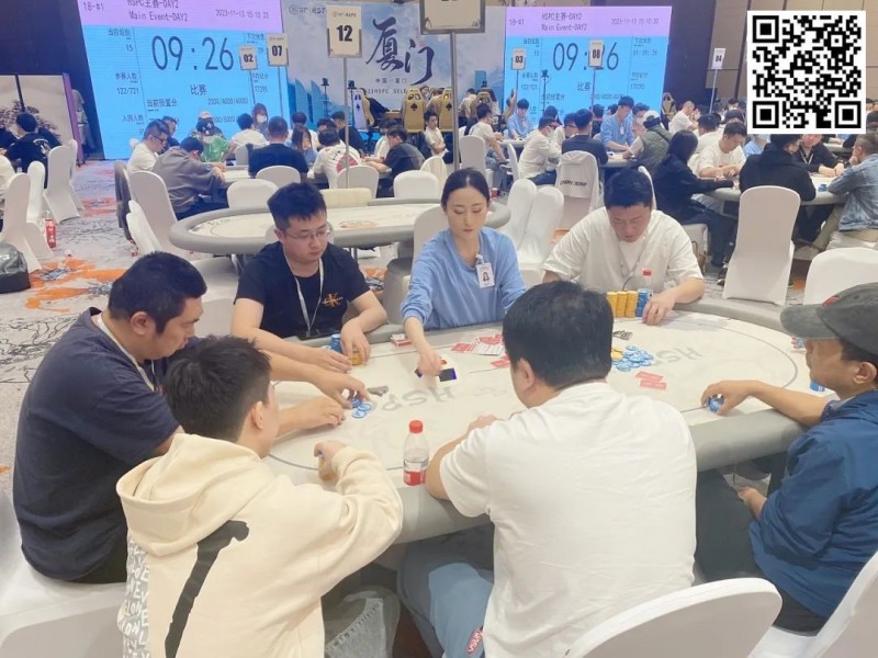 【EV撲克】HSPC厦门站188人争夺81人奖励圈,昔日冠军刘小虎解锁泡沫身份,何俊杰狂揽190万记分领先34人晋级