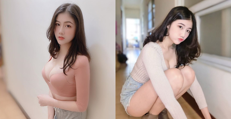 做櫃台還這麼兇！清新正妹「魏凱芃」嘟嘴溢出濃厚奶香，性感蹲步意外掉出白嫩蜜桃！ …