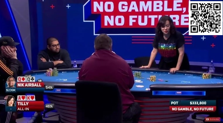 【EV撲克】牌局分析:气球哥vs女明星,跟注ALL IN有点狠……