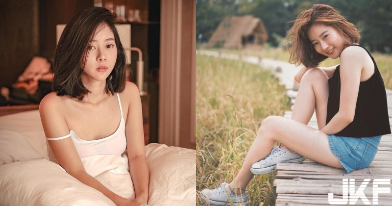 肩帶滑落也太誘人～小清新「短髮正妹」慵懶加乘，竟然也性感到讓人心動不止…