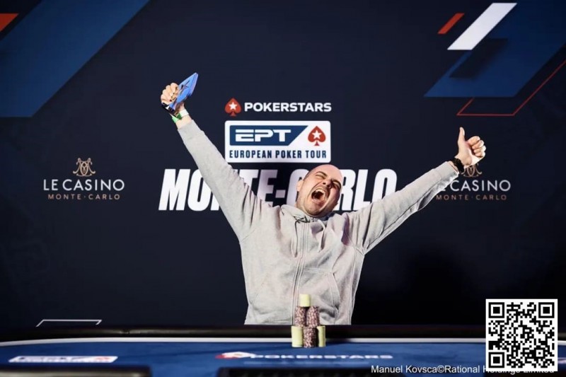 【EV撲克】2024 EPT蒙特卡洛:法国选手Antoine Labat斩获生涯首座EPT奖杯