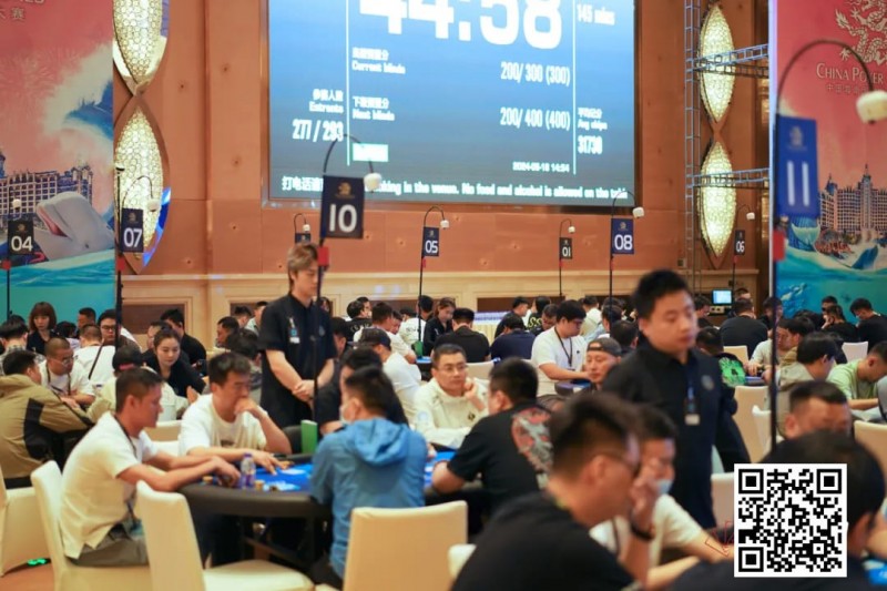 【EV撲克】CPG珠海 | 正式开赛!主赛第一轮A组407人参赛121人晋级,林文程30.7万记分牌登顶CL
