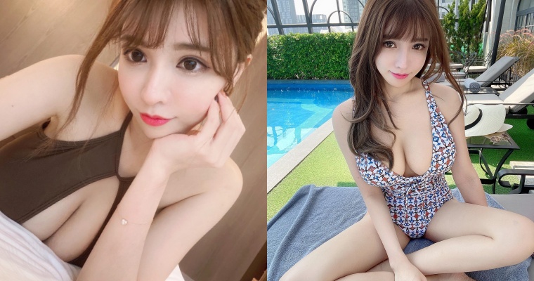 香港正妹「詠曦 Nina」泳裝現身！胸前大挖空…「G 杯美乳」超搶眼