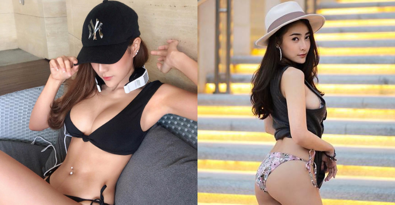美乳正妹海邊大曬「白嫩奶球」！渾圓飽滿攻擊力太強！來場沙灘排球吧…