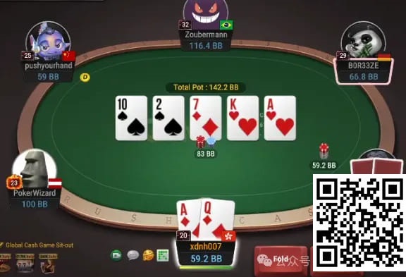 【EV撲克】牌局分析:河牌歪中顶对被donk allin