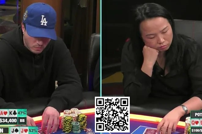 【EV撲克】曾玲琳在高额桌18万底池超长思考11分20秒,是过分还是合理?