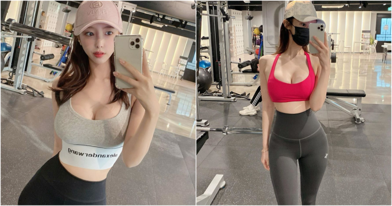 大飽眼福！「健身房姊姊」美乳視角太誘惑！極品好身材讓人流口水啦…