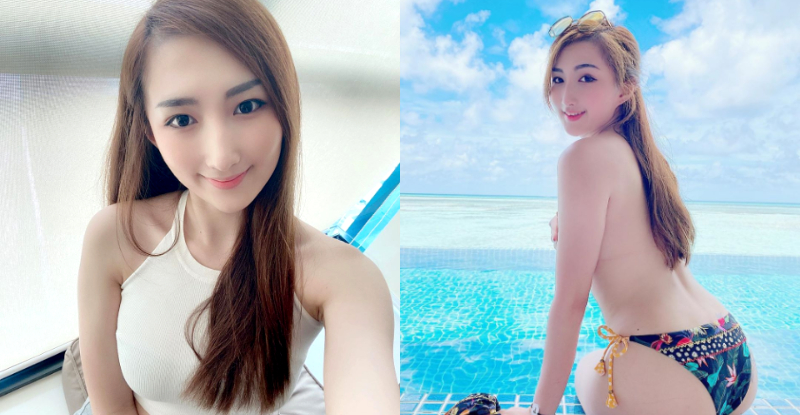 Oops！仙氣美女「雪雪」來不及穿好就被”攝”，側身回眸甜笑眷顧了所有男人心！