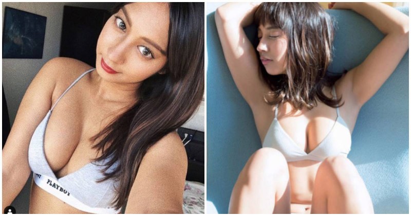 拉丁混血妹「渾圓F奶」滿到要炸出，「大膽養眼姿勢」太逼人犯罪…