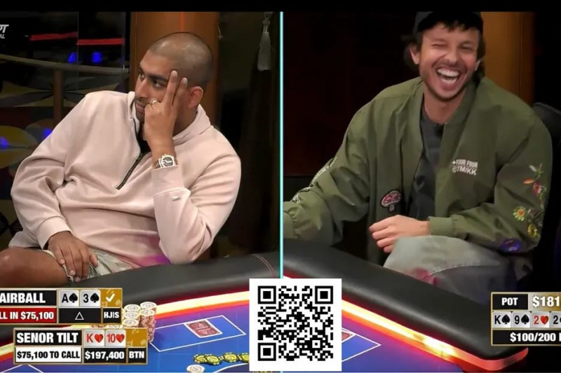 【EV撲克】是四条还是诈唬?Airball河牌全下后亮出A,这手牌让对手陷入长考