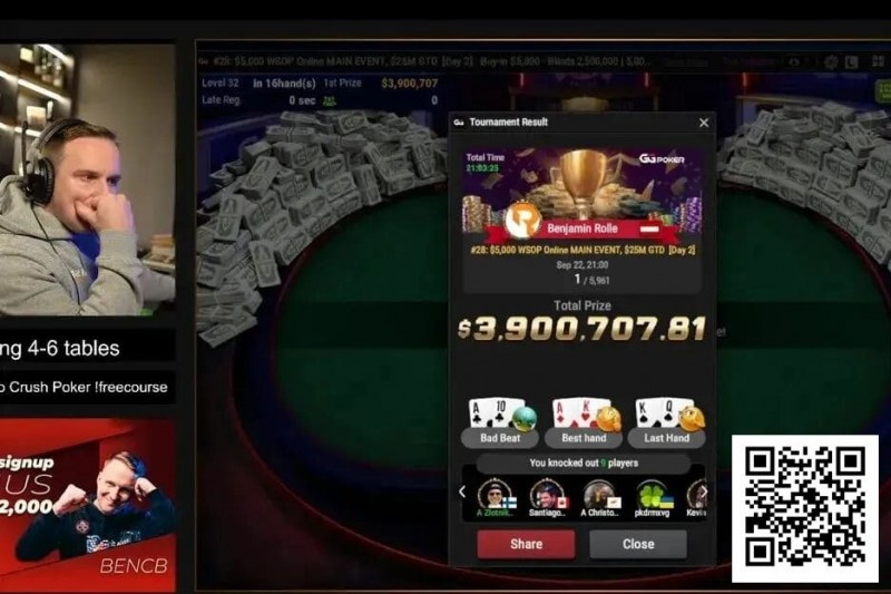 【EV撲克】线上WSOP主赛冠军的忠告:善用剥削策略,不要过度迷信GTO!