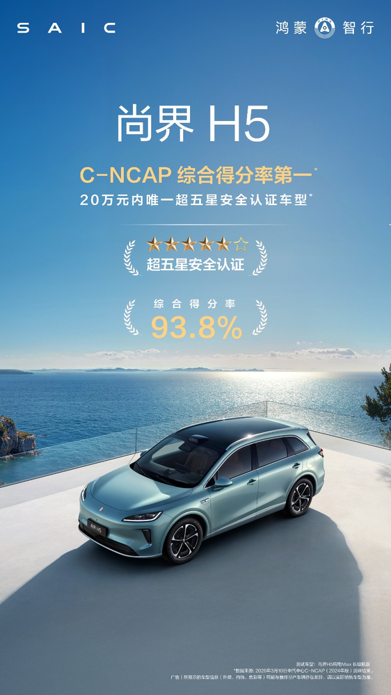尚界H5亮相鸿蒙智行AWE展台,超五星安全重塑家用SUV价值标杆 尚界H5亮相鸿蒙智行AWE展台,超五星安全重塑家用SUV价值标杆