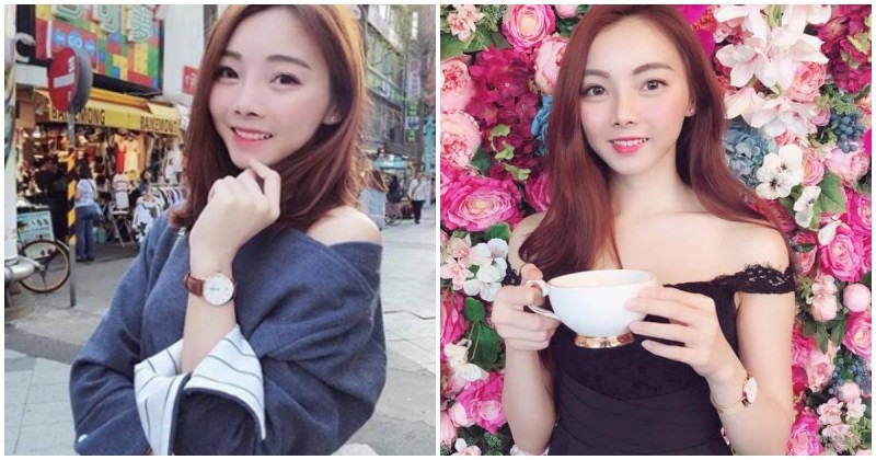 氣質正妹紀慧慧「露香肩喝下午茶」，誘人鎖骨「讓美感加倍」！