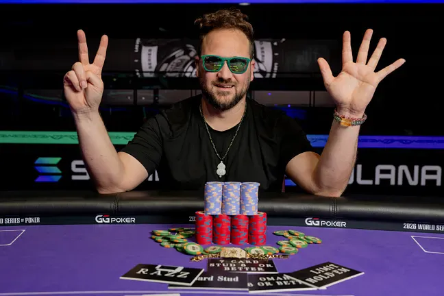 【EV撲克】2026WSOP | 10K H.O.R.S.E.赛朱跃奇获第29名，3K六人桌DannyTang第38名