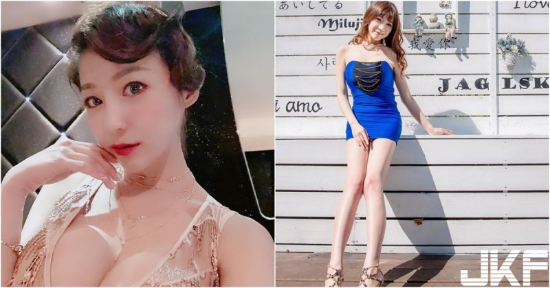 戀愛了！展場女神「恩齊兒」氣質甜美，小禮服下「發育良好」甜到你心裡～