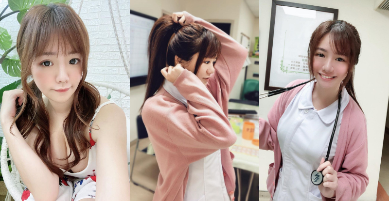 甜美護理師「依依」制服底下隱藏飽滿美乳　網友：護士姐姐好壞